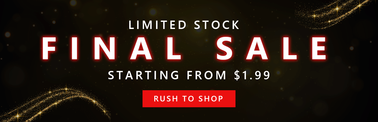 Limited stock alert! Hurry up!